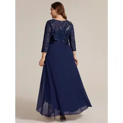 MIDI ELEGANTNE HALJINE SA RUKAVIMA ASIMETRIČNE