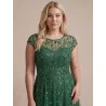 Elegantne tea length haljine sa listićima i tilom