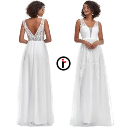 Elegantne svečane bele haljine za venčanje